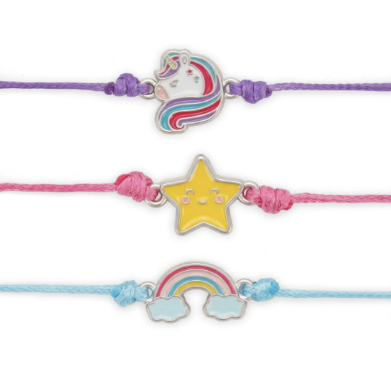 Lot de 3 bracelets "Better together" - Licorne - Legami