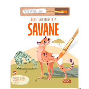 Coloriage magique - Libère les couleurs de la savane - Sassi