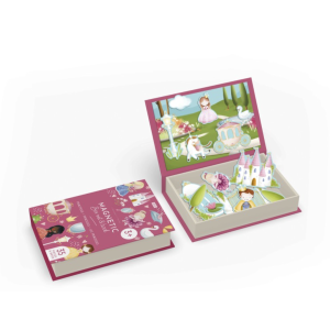 Magnetic box set and book - Les princesses - Sassi