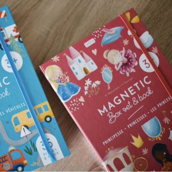 Magnetic box set and book - Les princesses - Sassi