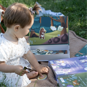 Magnetic box set and book - La forêt - Sassi