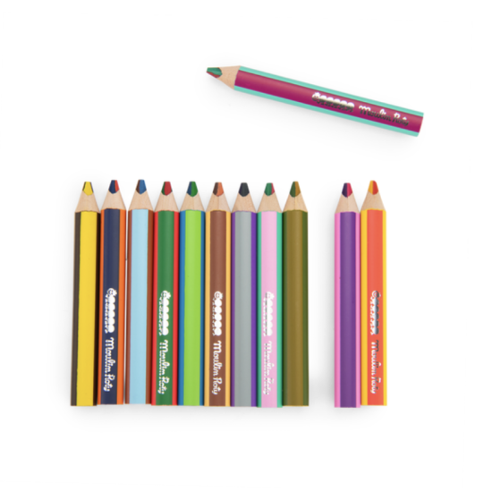 Les crayons bicolores - Moulin Roty