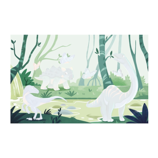 Coloriage magique - Libère les couleurs des dinosaures - Sassi