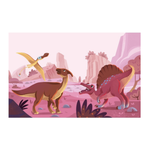 Coloriage magique - Libère les couleurs des dinosaures - Sassi