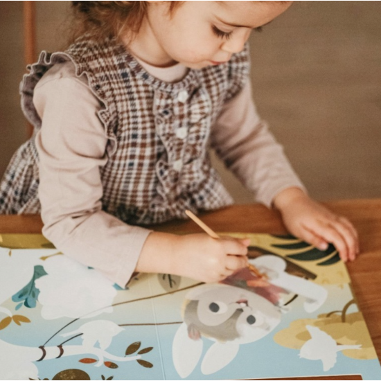 Coloriage magique - Libère les couleurs des dinosaures - Sassi