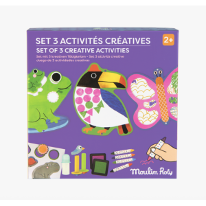 Set de 3 activités créatives - Les Toupitis - Moulin Roty