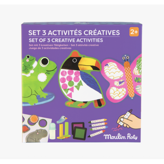Set de 3 activités créatives - Les Toupitis - Moulin Roty