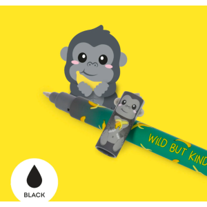Stylo à encre effaçable - Gorilla "Wild but kind" - Legami