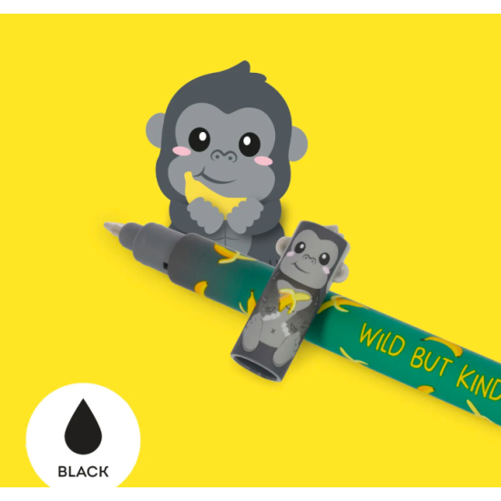 Stylo à encre effaçable - Gorilla "Wild but kind" - Legami
