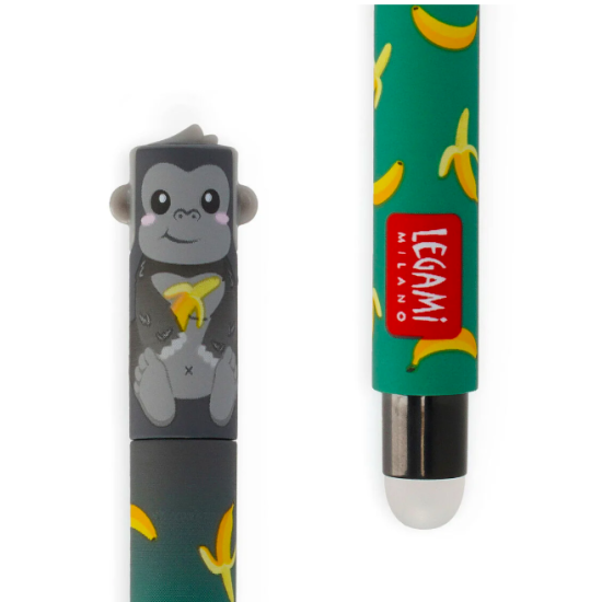 Stylo à encre effaçable - Gorilla "Wild but kind" - Legami