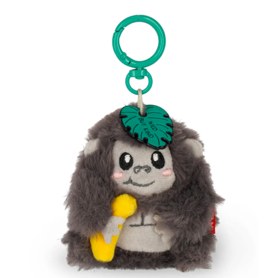 Porte-clés en peluche - Tiny Super Soft - Gorille - Legami