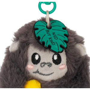 Porte-clés en peluche - Tiny Super Soft - Gorille - Legami