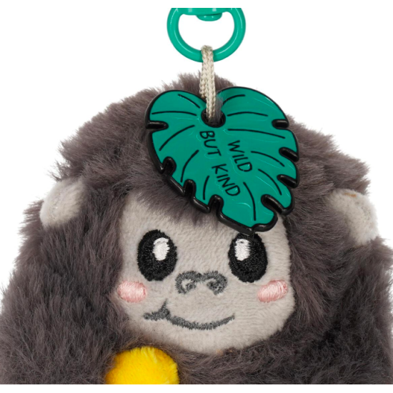 Porte-clés en peluche - Tiny Super Soft - Gorille - Legami