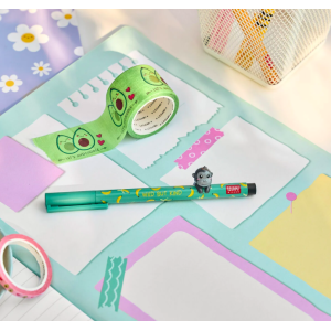 Stylo gel avec animal décoratif Lovely Friends - Gorille - Legami