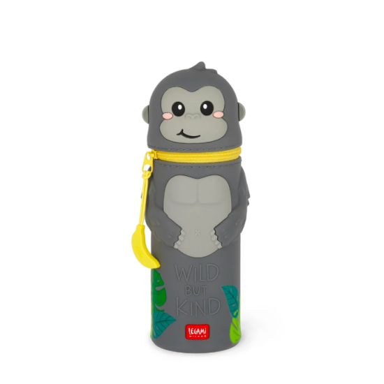 Trousse en silicone Kawaii - Gorille - Legami