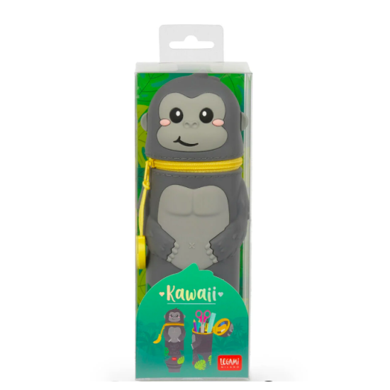 Trousse en silicone Kawaii - Gorille - Legami