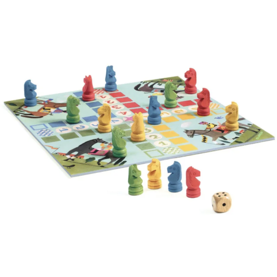 Jeu des petits chevaux - Ludo Junior - Djeco