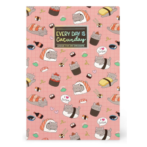 Cahier lignes 100 pages - Sushi cat - Legami