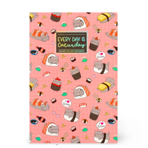 Cahier ligné A5 80 pages - Sushi Cat - Legami