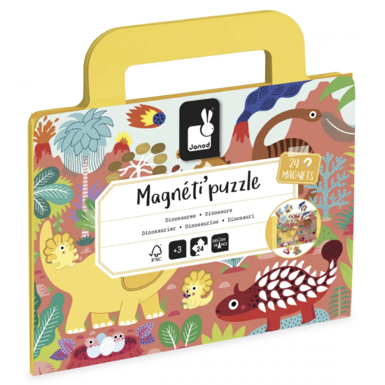 Magnéti'puzzle - Dinosaures 24 pièces - Janod