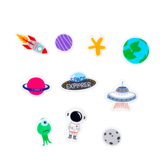 Set de 30 décorations pour rayons de vélo - Espace - Legami