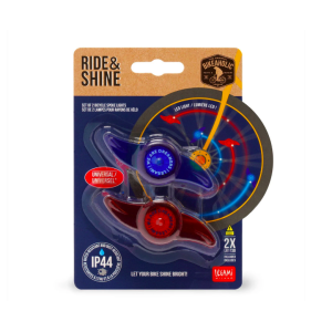 Set de 2 lumières LED pour rayons de vélo - Espace - Legami