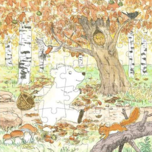 4 puzzles évolutifs - Calinours fête les saisons - L'école des loisirs