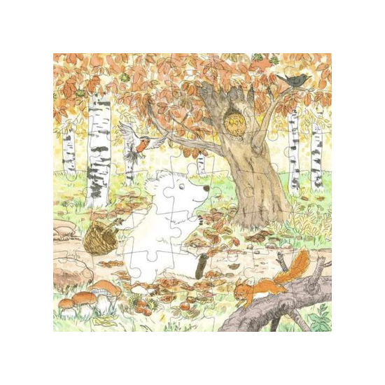 4 puzzles évolutifs - Calinours fête les saisons - L'école des loisirs