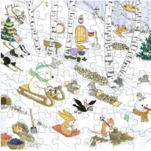 4 puzzles évolutifs - Calinours fête les saisons - L'école des loisirs