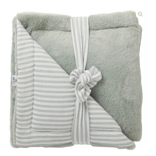 Couverture Angora luxe 70 x 100 cm - Vert de gris - BB and CO