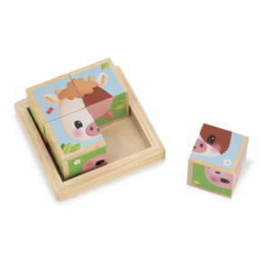 Barquette 4 cubes ferme - Janod