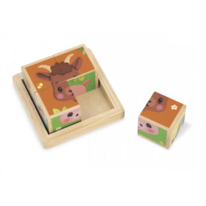Barquette 4 cubes ferme - Janod