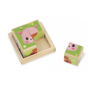 Barquette 4 cubes ferme - Janod