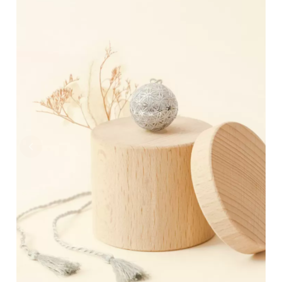 Bola de grossesse - Fleur de vie sur cordon - Argent - Ilado