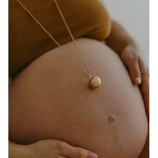 Bola de grossesse Arc-en-ciel sur cordon - Or jaune - Ilado