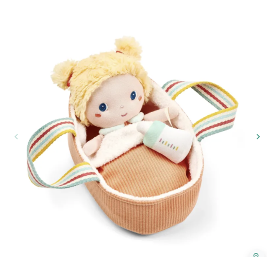 Poupée en tissu - Méla et son couffin 21 cm - Lilliputiens