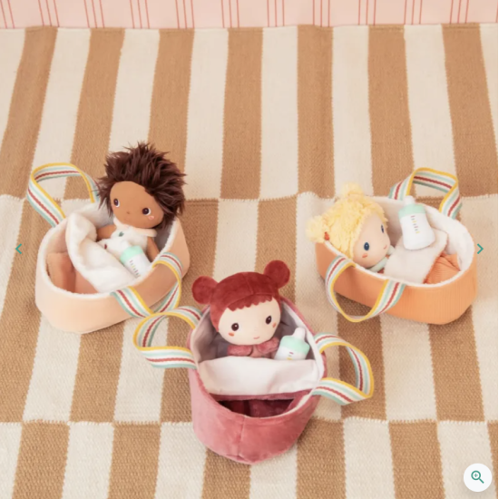 Poupée en tissu - Méla et son couffin 21 cm - Lilliputiens