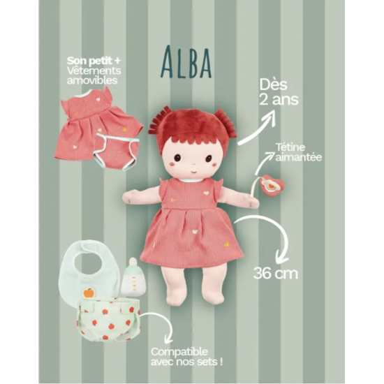 Alba - Poupée en tissu 36 cm - Lilliputiens