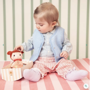 Jil - Petite poupée en tissu 18 cm- Lilliputiens