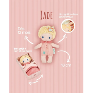 Jade - Petite poupée en tissu 18 cm - Lilliputiens