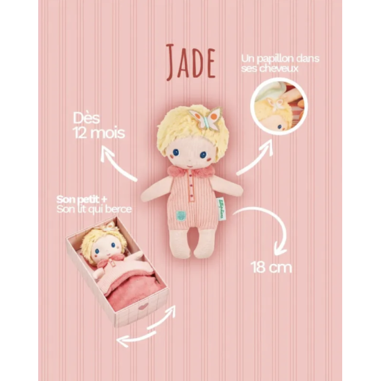Jade - Petite poupée en tissu 18 cm - Lilliputiens