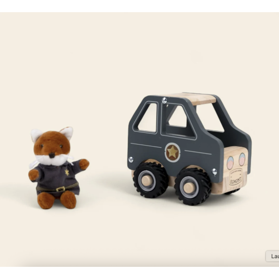 Voiture de police avec son ami miniature - Egmont Toys
