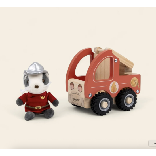 Petit camion pompier avec son ami miniature - Egmont Toys