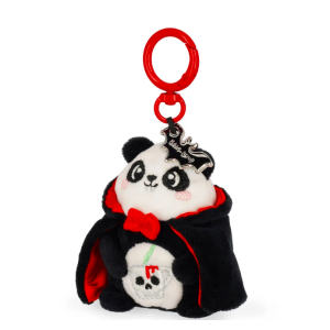 Porte-clés en peluche - Tiny Super Soft - Panda Halloween - Legami
