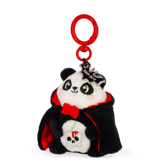 Porte-clés en peluche - Tiny Super Soft - Panda Halloween - Legami