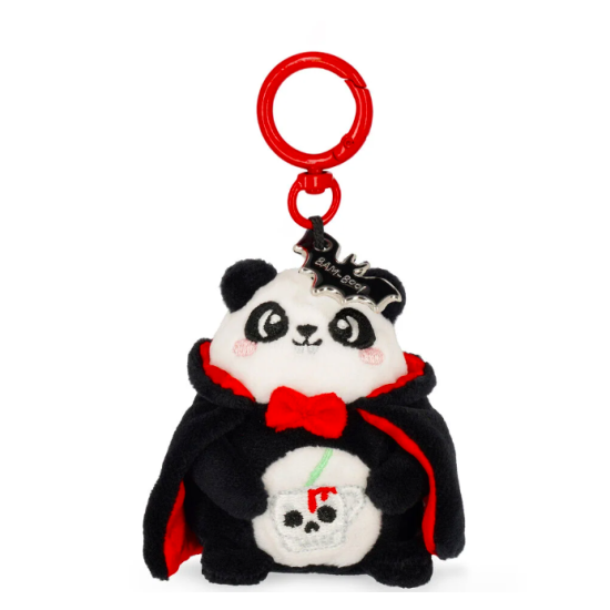 Porte-clés en peluche - Tiny Super Soft - Panda Halloween - Legami