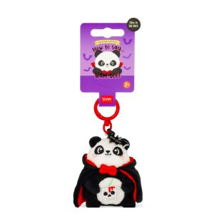 Porte-clés en peluche - Tiny Super Soft - Panda Halloween - Legami