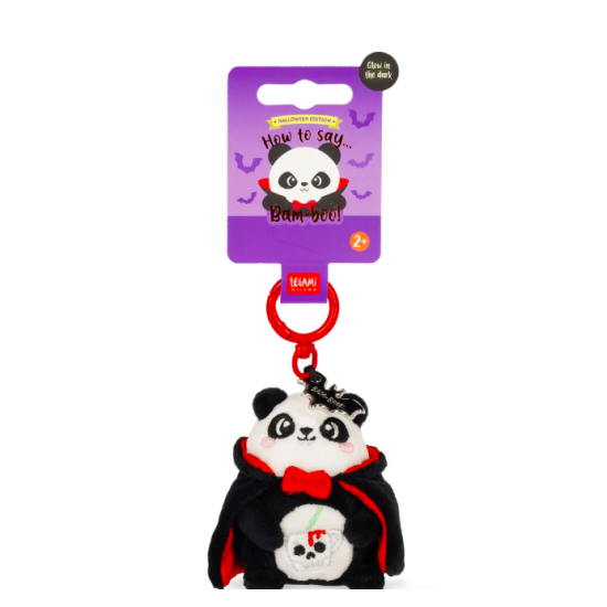 Porte-clés en peluche - Tiny Super Soft - Panda Halloween - Legami