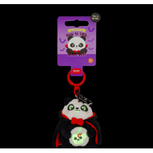 Porte-clés en peluche - Tiny Super Soft - Panda Halloween - Legami
