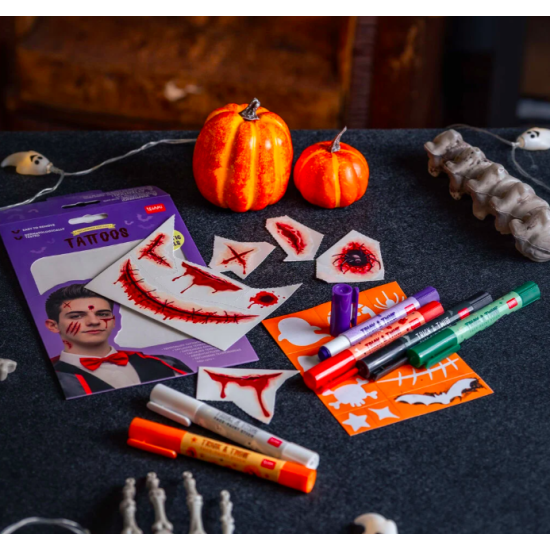 Tatouages éphémères - Scar Halloween - Legami